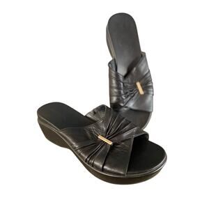Cole Haan Aubree Grand black slide sandal